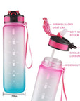 Water bottle 750ml with Motivational Time Marker