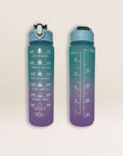 Water bottle 750ml with Motivational Time Marker