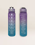 Water bottle 750ml with Motivational Time Marker